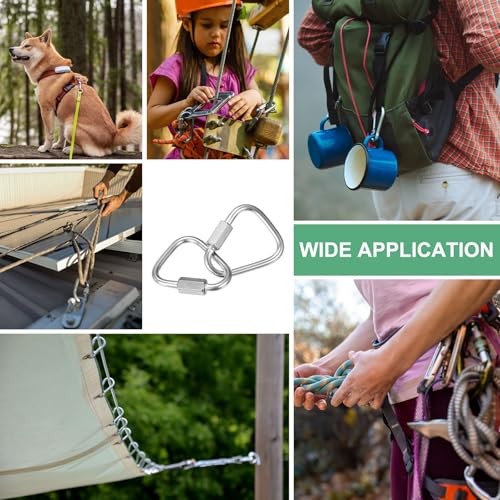 Quick Chain Link Connector, Stainless Steel Locking Repair Chain M3.5（1/8"）