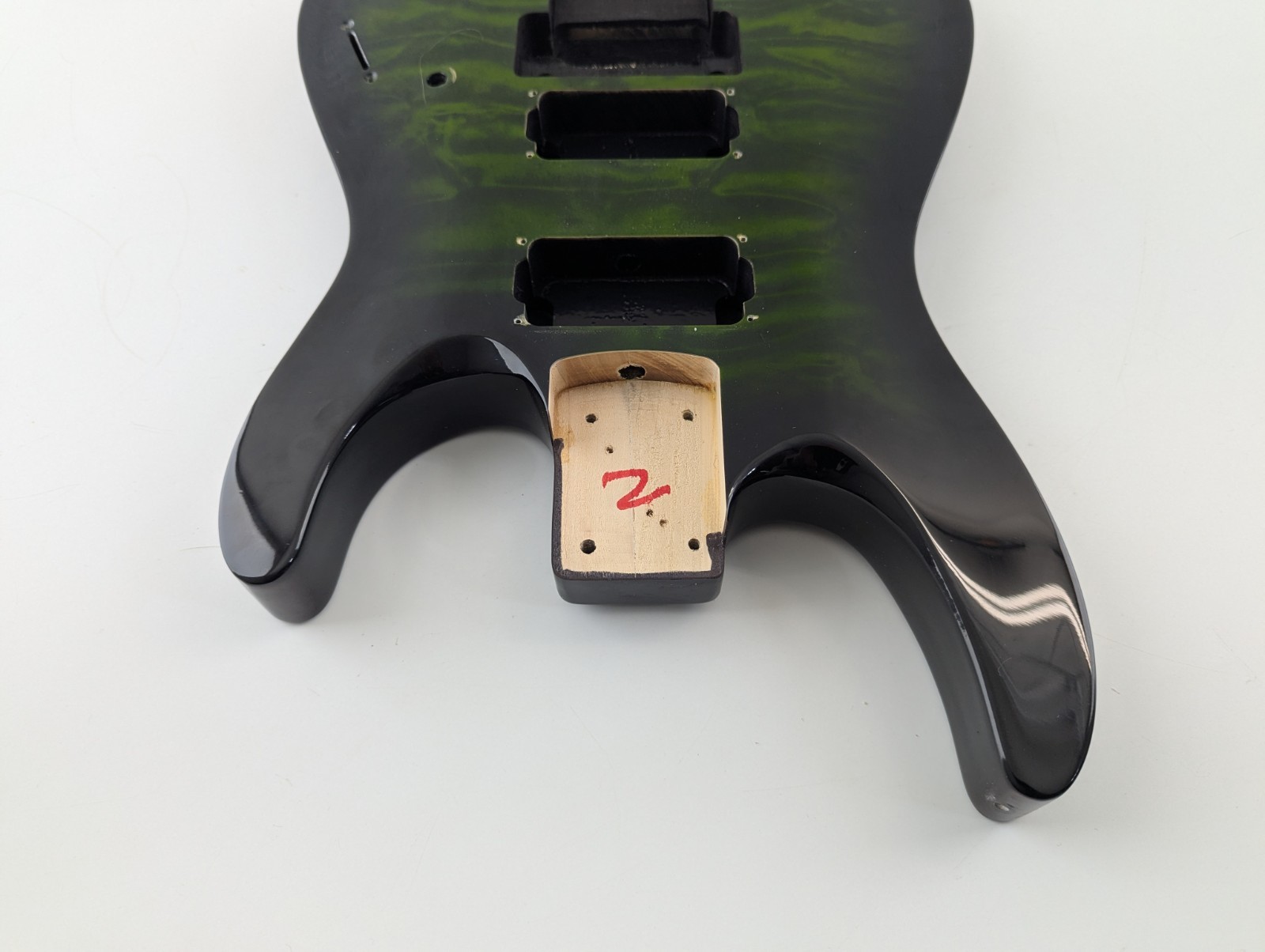 Jackson JS32 Dinky DKA Guitar Body Floyd Rose Quilt Green 2023