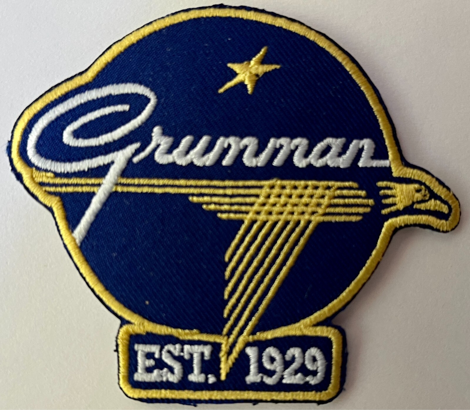 Grumman Embroidered Patch, Vintage Aviation, WWII Aircraft PAT-0152