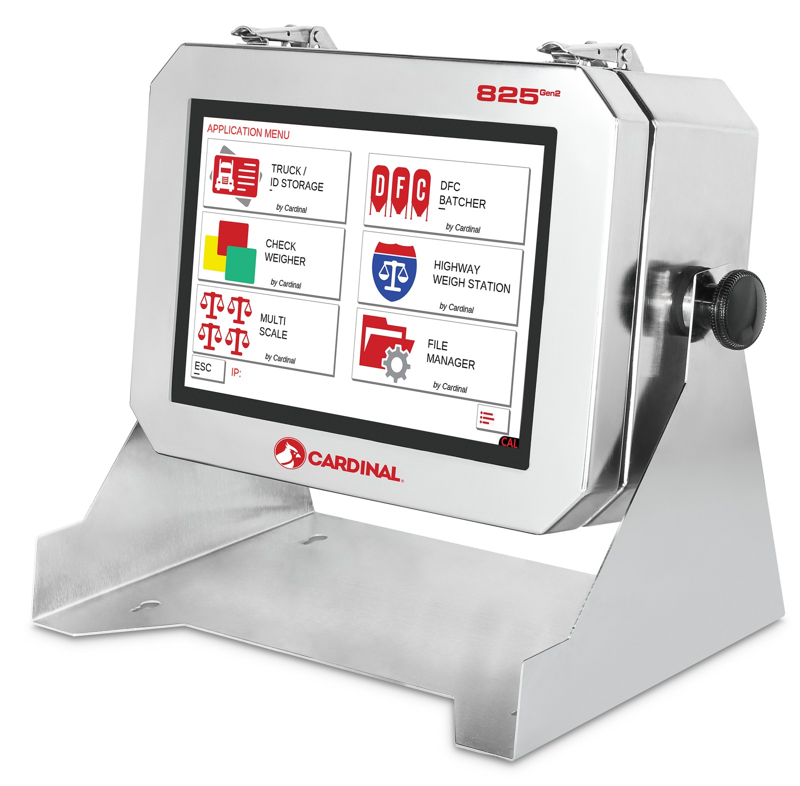 Cardinal Stainless Steel Weight Indicator, Graphic Touch Screen Display, Digital