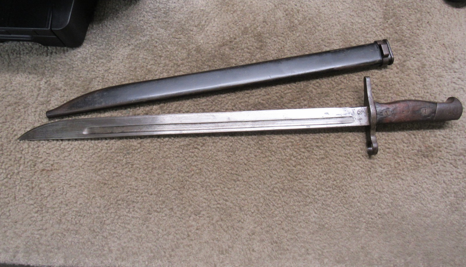 WW2 Japanese Type 30 Bayonet W/ Scabbard Toyoda Jido Shokki Seisakusho Arsenal