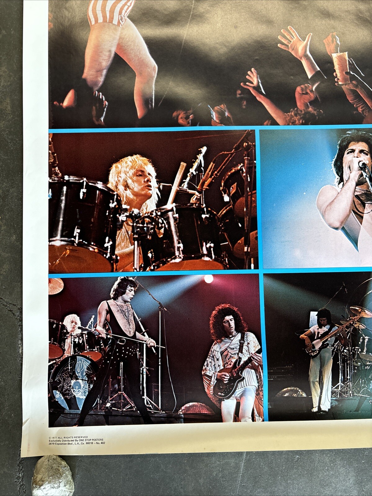 Queen collage large Poster Vintage 1977 rock 42" x58" C2072