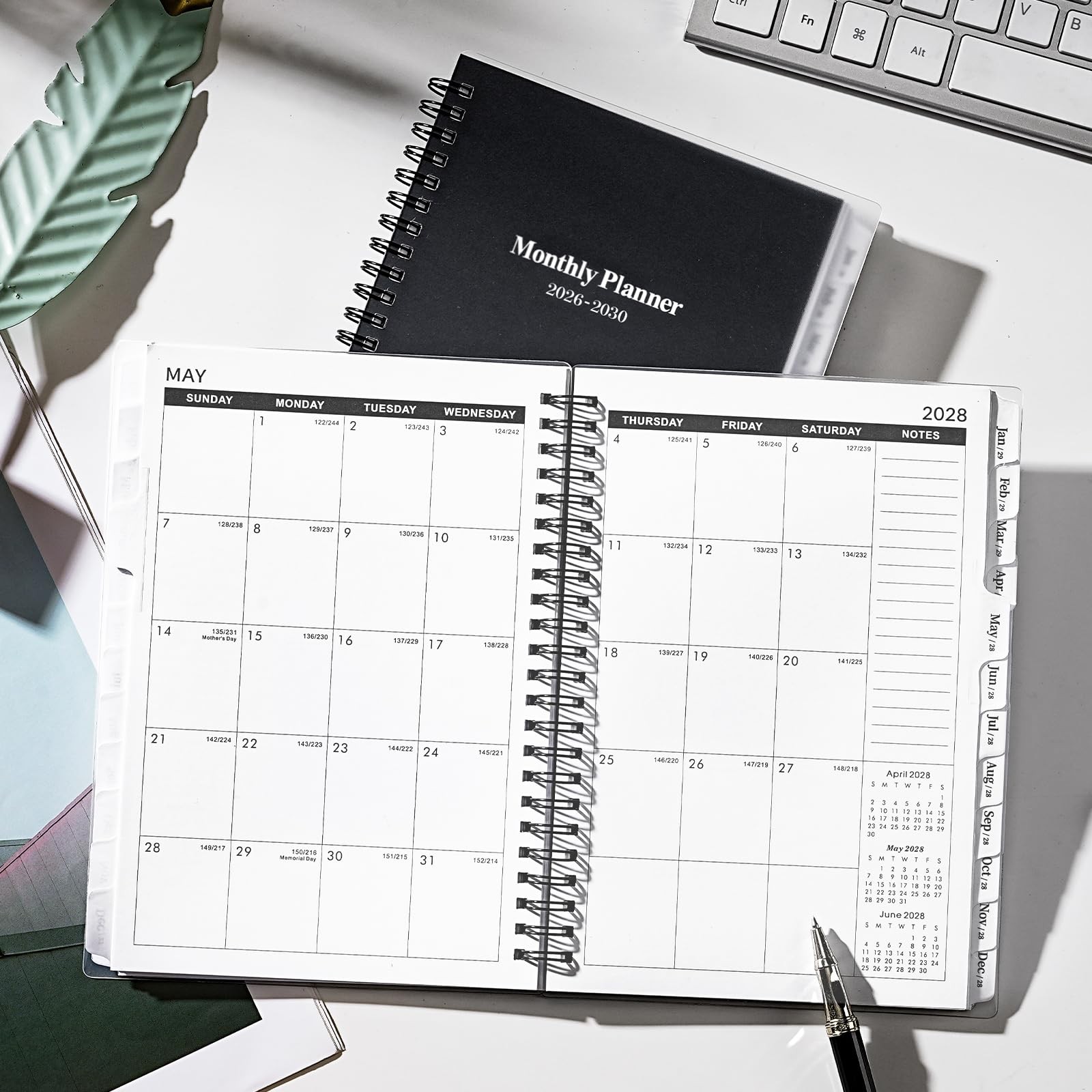 2026-2030 Monthly Planner/Calendar - 5 Year Planner 2026-2030 with Tabs, Jan ...