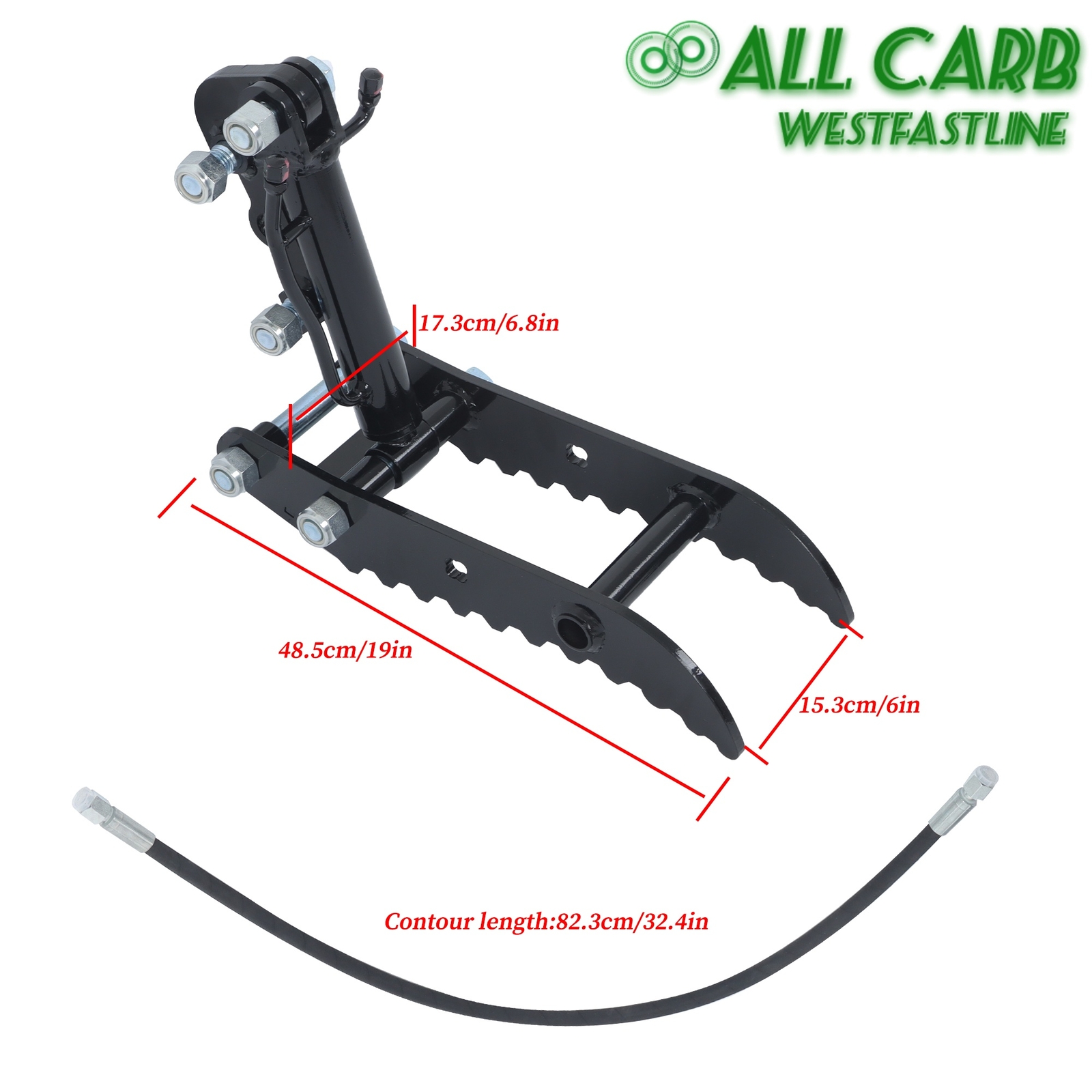 Hydraulic Thumb Clip Clamp Fits For Mini Excavators Small Digger Attachment Kit