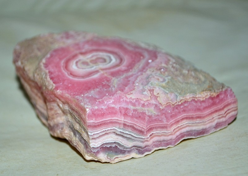 Big Rhodochrosite Stalactite / Stalagmite on matrix from Argentina * rare