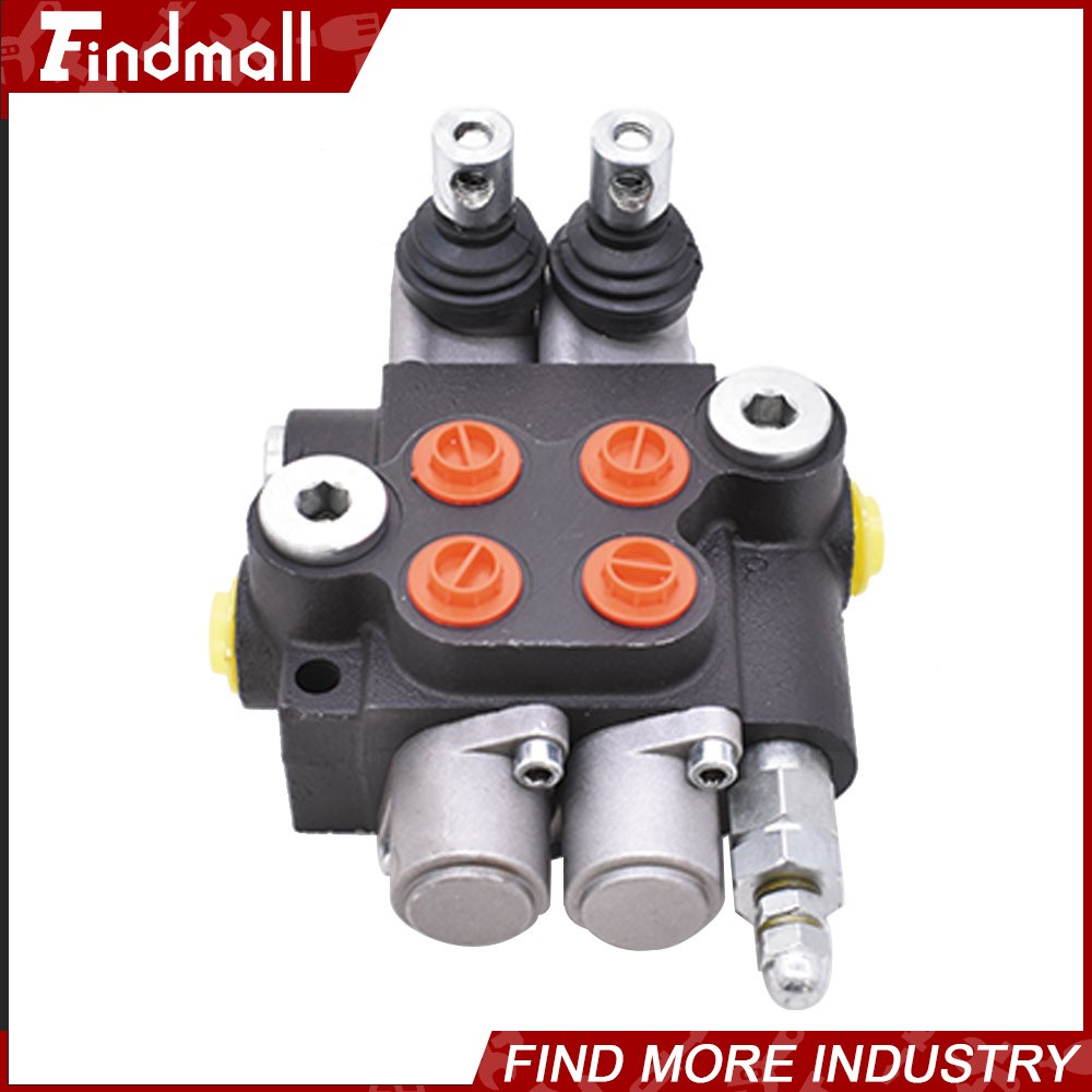 Findmall 2 Spool Hydraulic Control Valve Double Acting 13 GPM +Conversion Plug