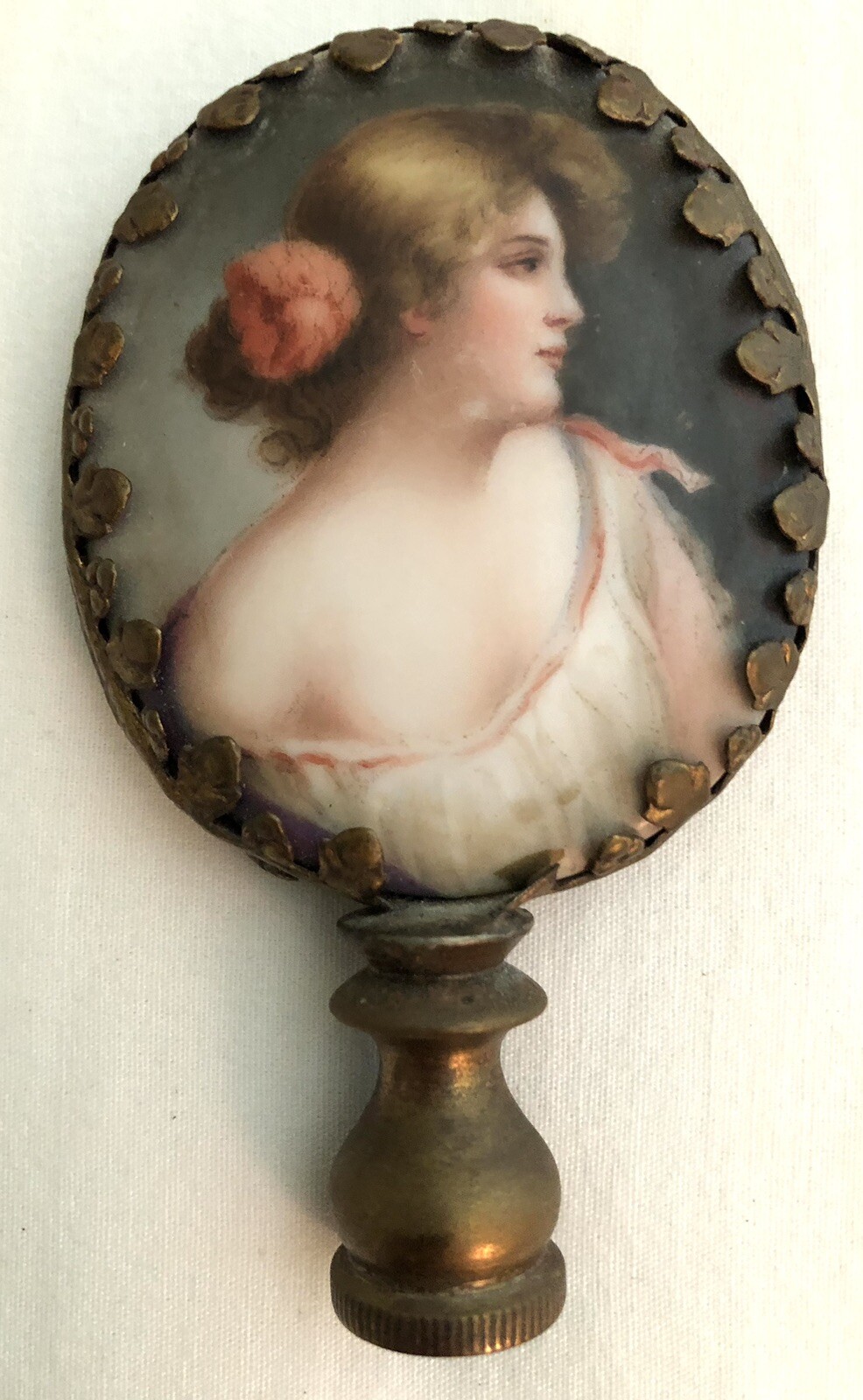 Porcelains Two Separate In Lamp Finial/Napoleon & Josephine Vintage