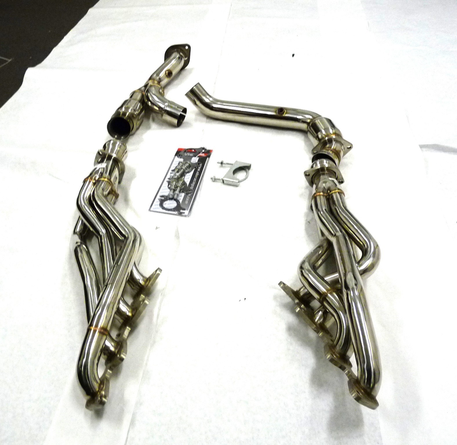 OBX Stainless Long Tube Manifold 2011-2020 Ford F150 5.0L 2/4WD 1-3/4" 3" Y-Pipe