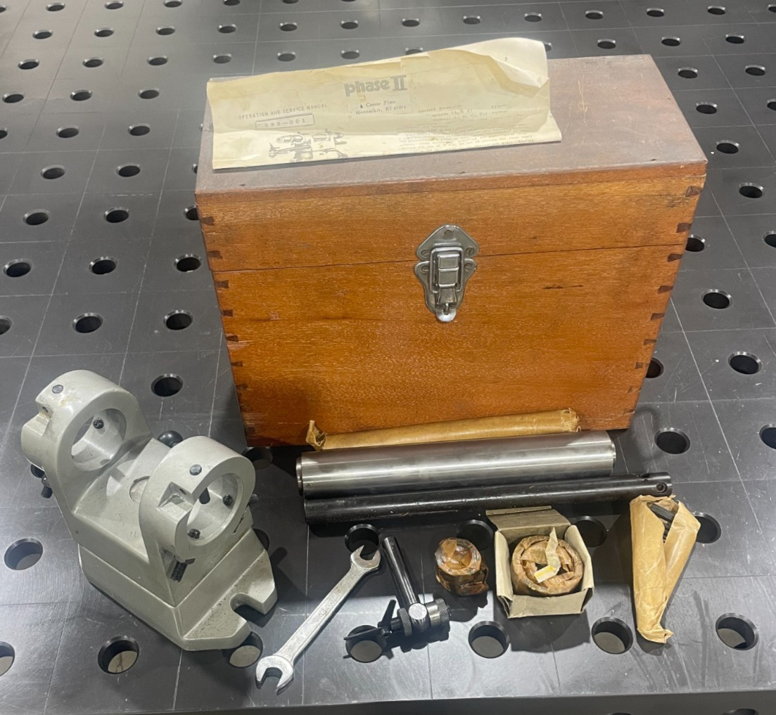 Phase II 235-001 End Mill Cutter Sharpener Sub Base Grinding Fixture Sharpening