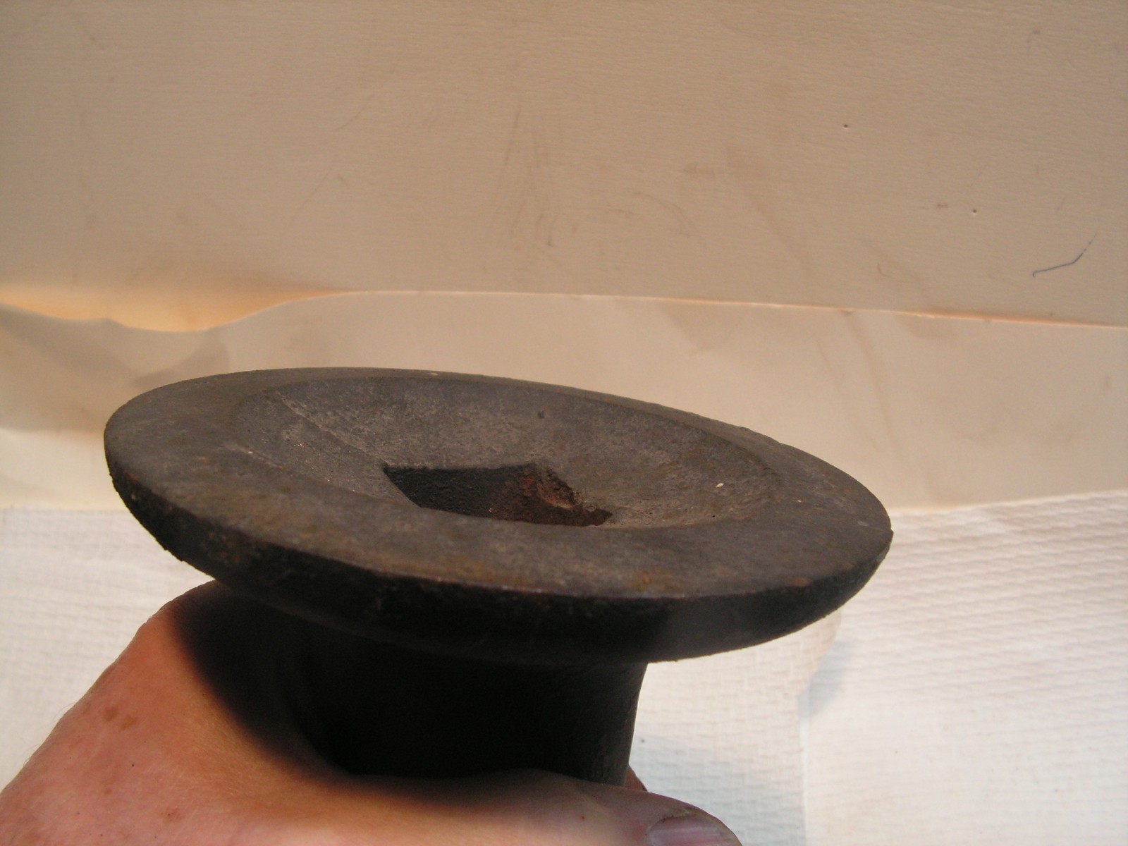 Antique Cast Iron SPOOL Large Boat Dock Tie Down Cleat Marine Decoration SQUARE