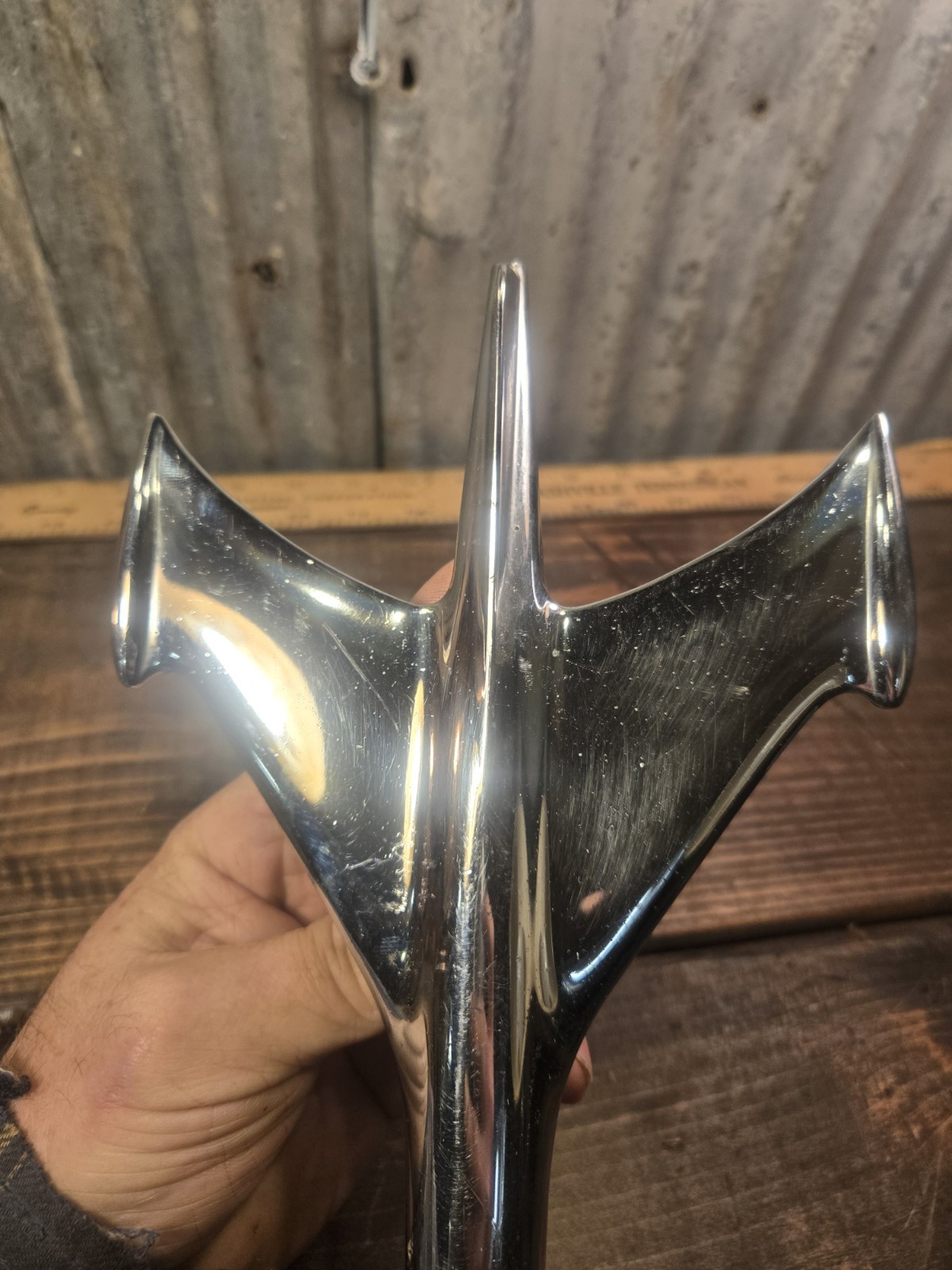 Used 1953 Ford Hood Ornament Rocket Plane Style Emblem