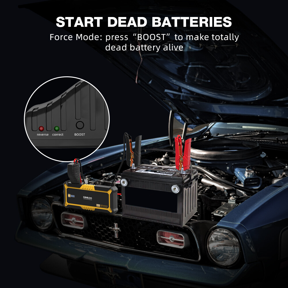 GOOLOO GP4000 4000A Jump Starter Power Bank Car Battery 24000mAh 12V Jump Box US