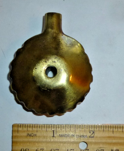 Brass Pendulum Bob with Threads,2-inch Diameter Solid Brass