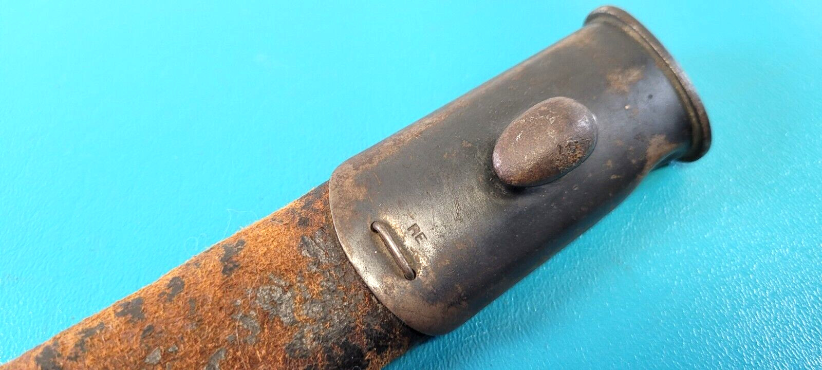 WWI English British Pattern 1907 Rifle Bayonet Sanderson + Scabbard c. 1917