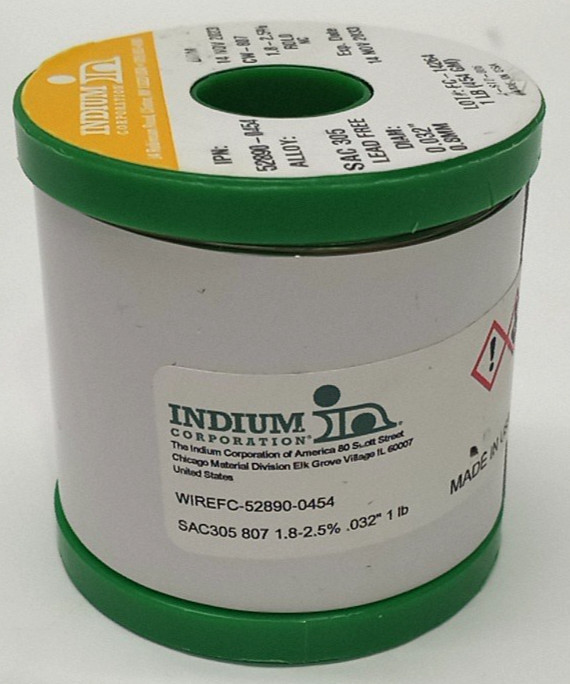 NEW Open Box Indium WIREFC-52890-0454 CW-807 Flux-Cored Wire SAC 305 N1953 C9