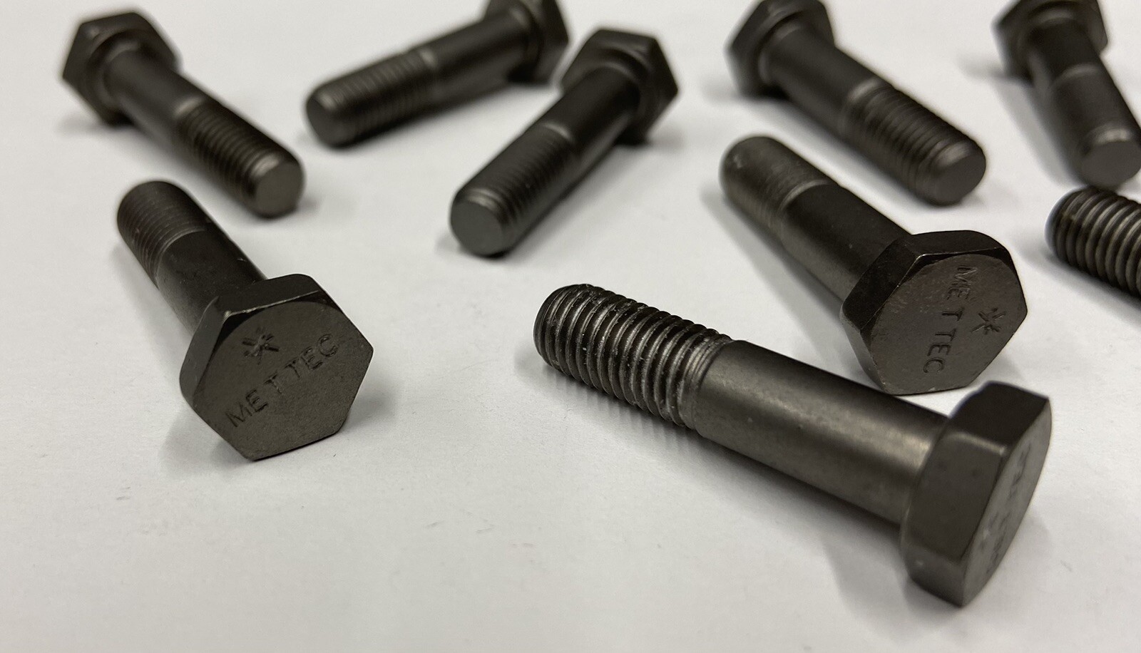 Quarter Midget 5/16"-24 x 1 1/4" Mettec Titanium Hex Head Bolts- USA- Set of 10