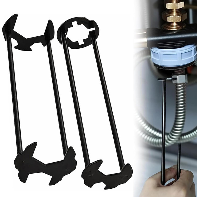 2PCS Basin Wrench multifunction Sink Plumbing Tool Tap Spanner Kitchen Bathroom/