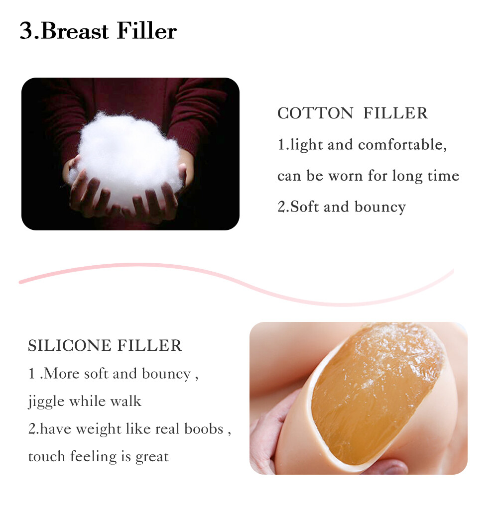 Half Bodysuit Silicone Breast Forms Crossdresser Breastplate Fake Boobs Tits