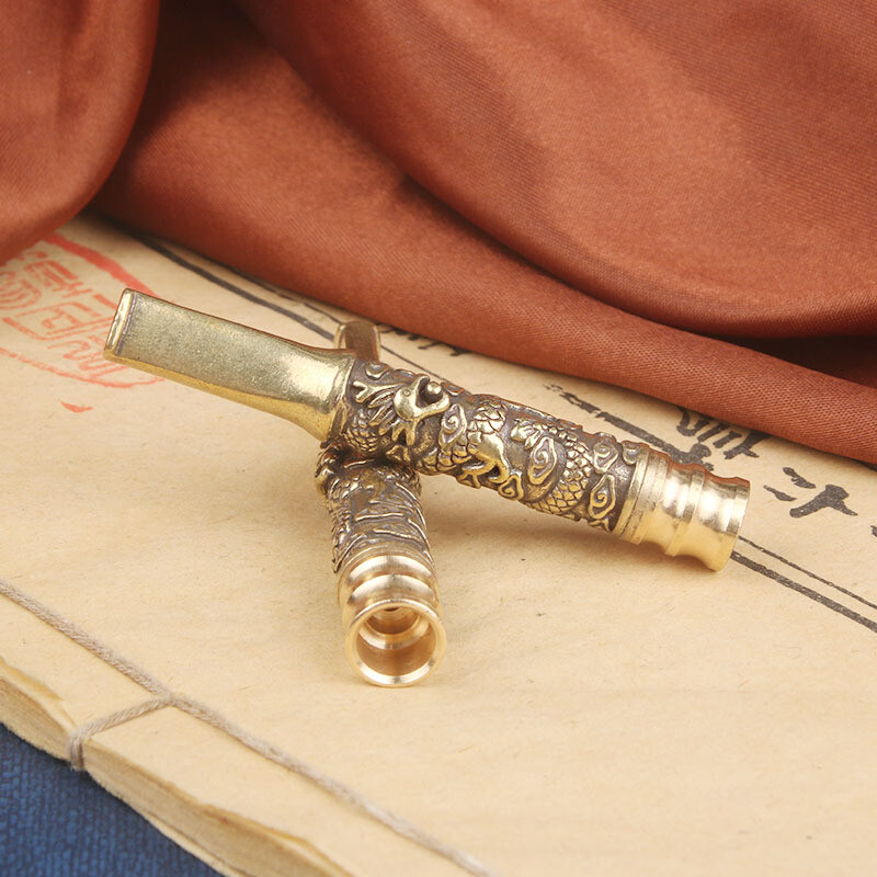 2pcs Brass Small Cigarette Holder Filter Pipe Cigarette Pipe Holder Collections