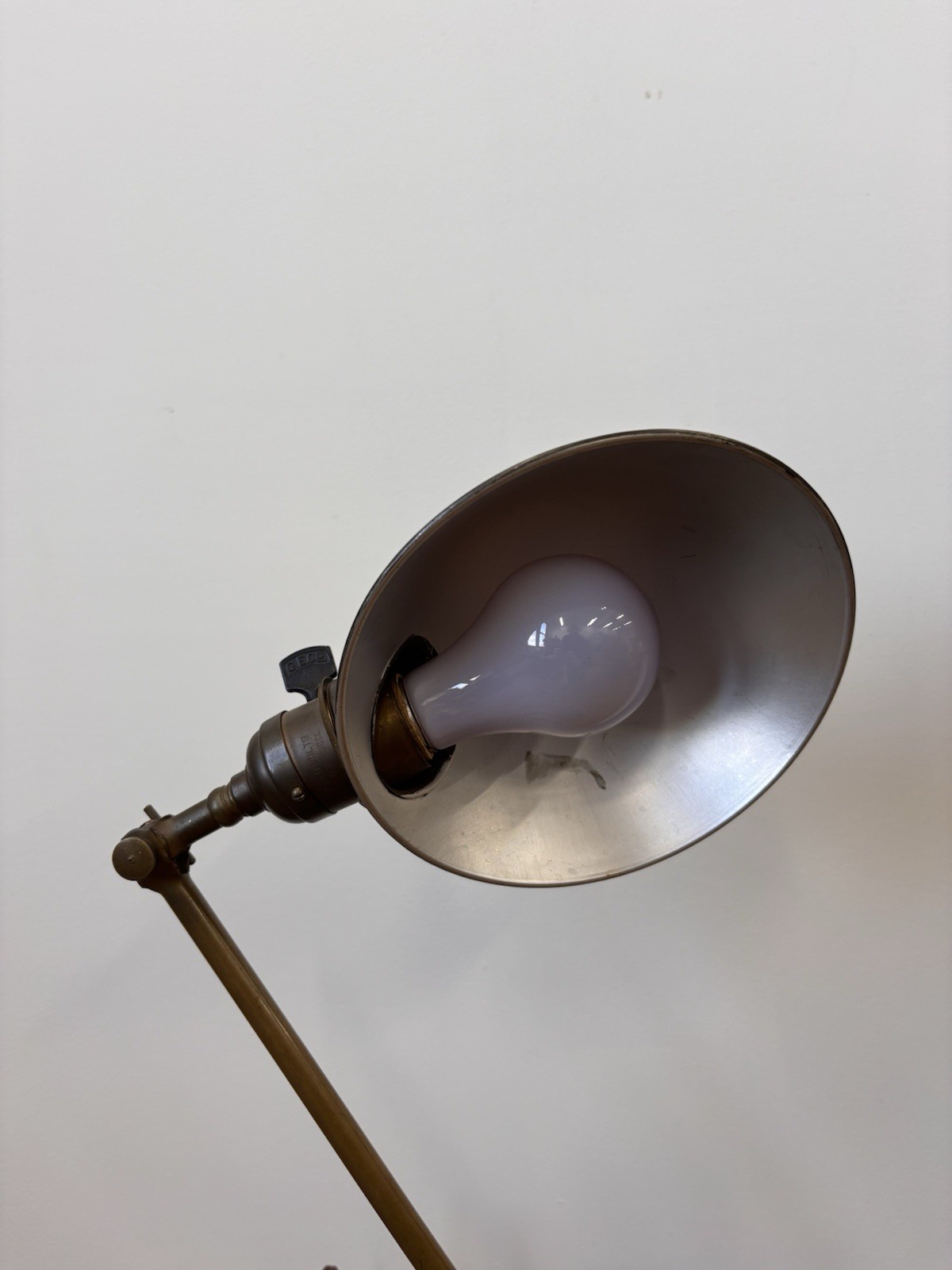 Antique Articulated Brass Faries Desk Lamp