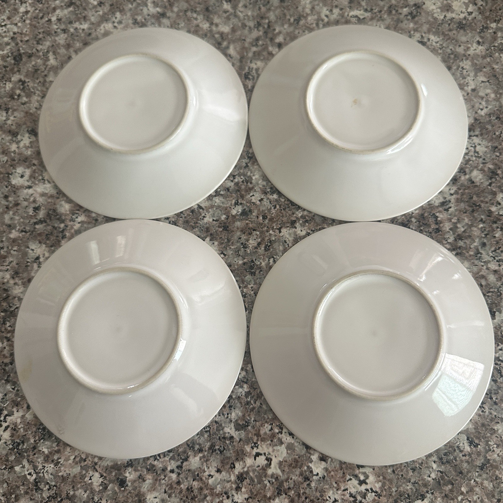 Vintage Retro Cappuccino Cup Saucer 4 Sets Black White Checkered Coffee