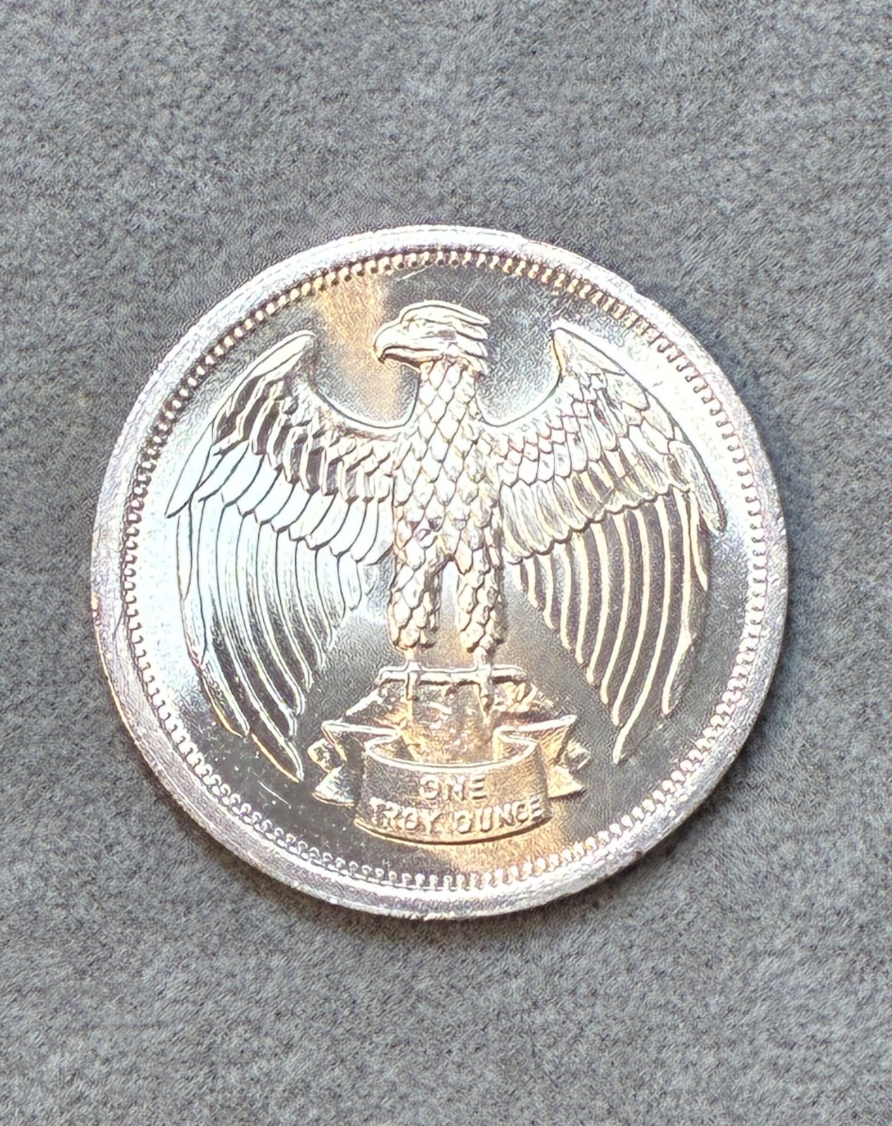 1974 - 1 oz Silver Round - Letcher Mint (Eagle)