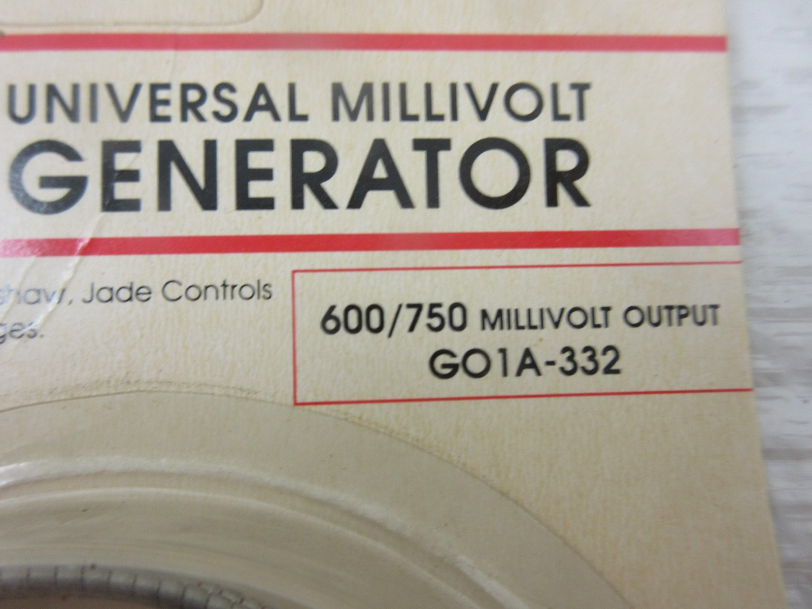 36" WHITE RODGERS GO1A-332 MILLIVOLT POWERPILE PILOT GENERATOR