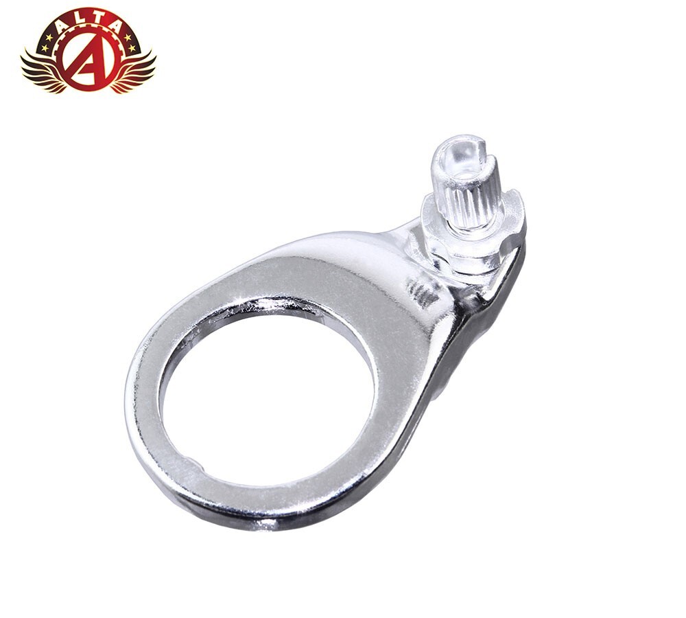 ALTA BICYCLE STEEL THREADED FRONT CABLE HANGER 1" W/ ADJUSTER CHROME