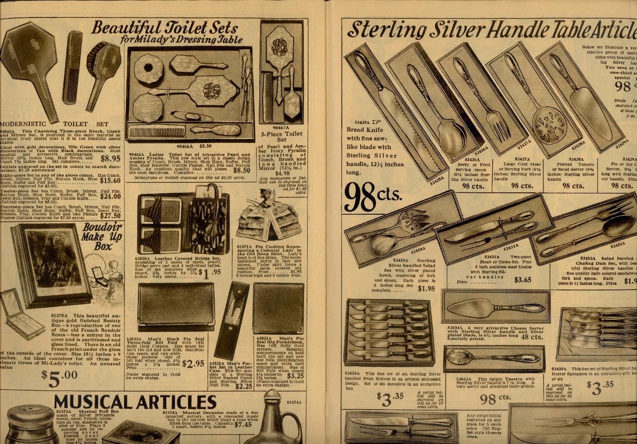 1920s Antique Catalog/Order Form "JEWELRY WATCHES SIVER PURSES CLOCKS" VG Boston