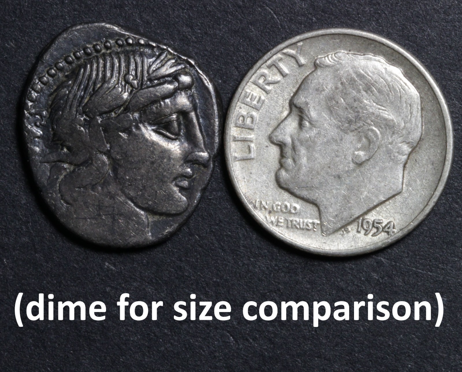 Apollo God of the Sun Denarius Ancient Roman Republic Silver Coin 90BC Pansa