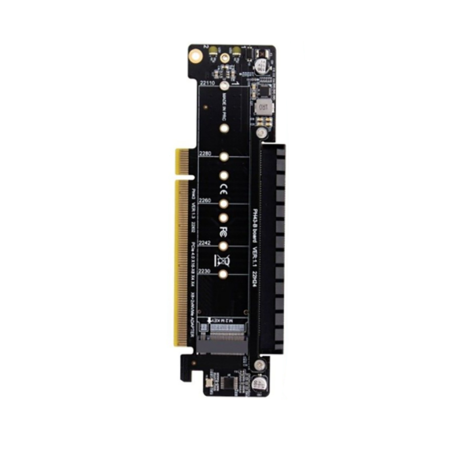 PCIE 4.0 x16 to x8+x4+x4 Expansion Riser Card M.2 NVME x2 Input Designed