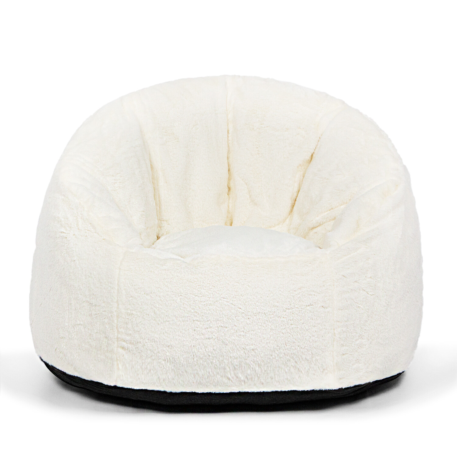 N&V Large Bean Bag Chair, Adult Size Bean Bag Sack, Foam Washable Cover Faux Fur