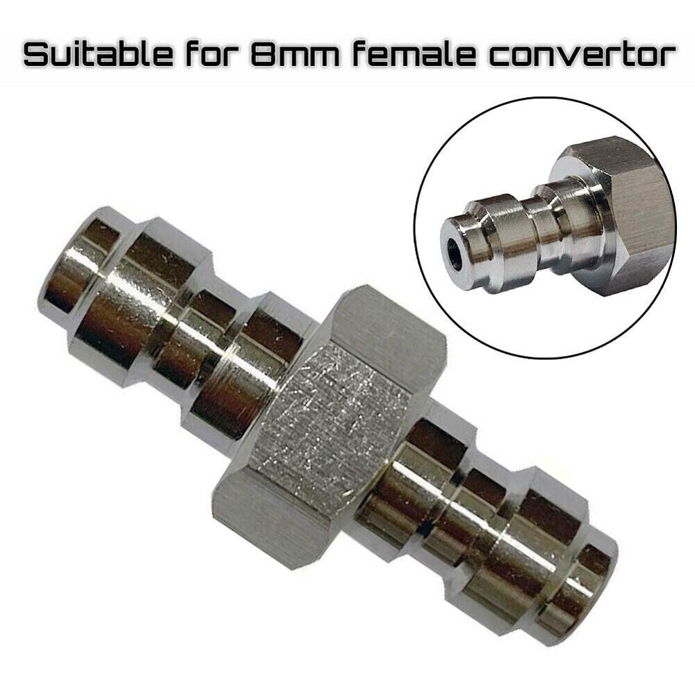 Durable Double Male Quick Connect Adapter 8mm Dual Male for 8MM female Convertor