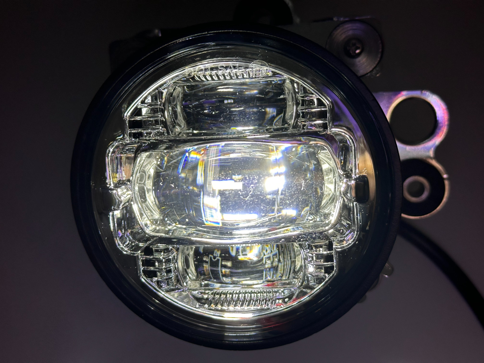 2X Chrome LED Fog Lights For Honda GL1800 Goldwing 1800 2002-2010 Plug and Play