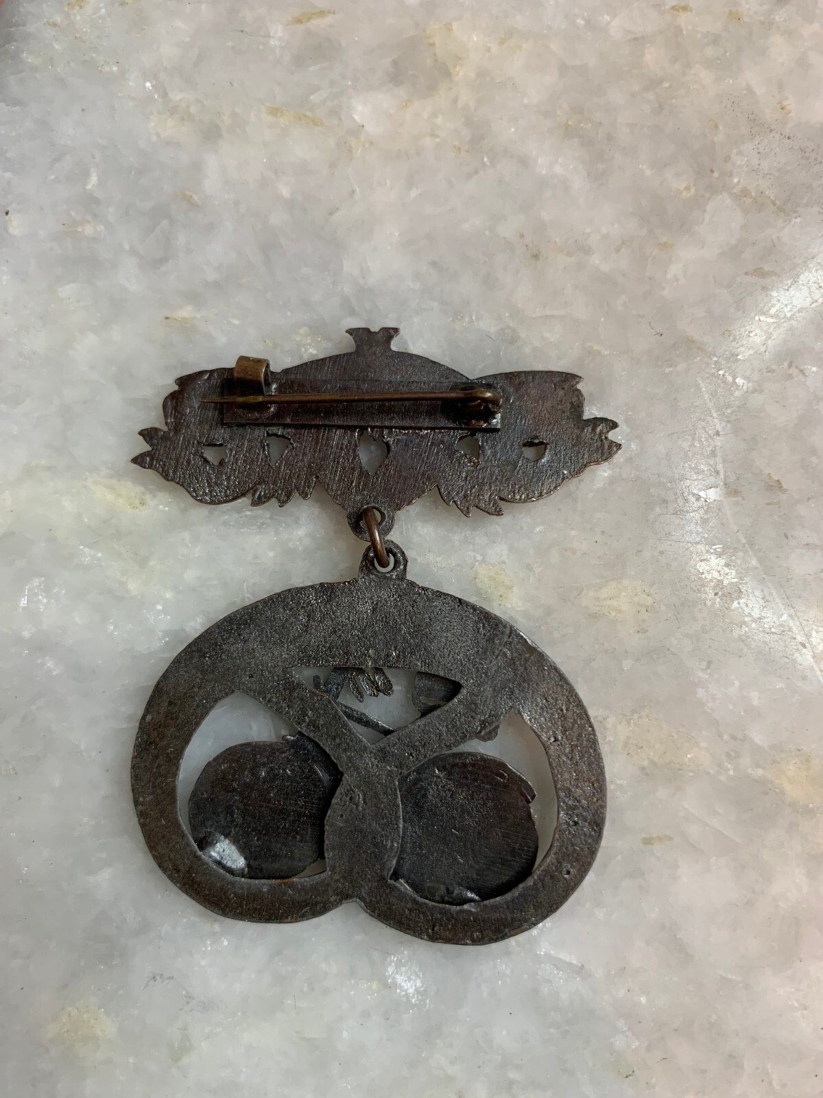 Antique 1896 League American Wheelmen READING PENNSYLVANIA Medal Pin Button Bike