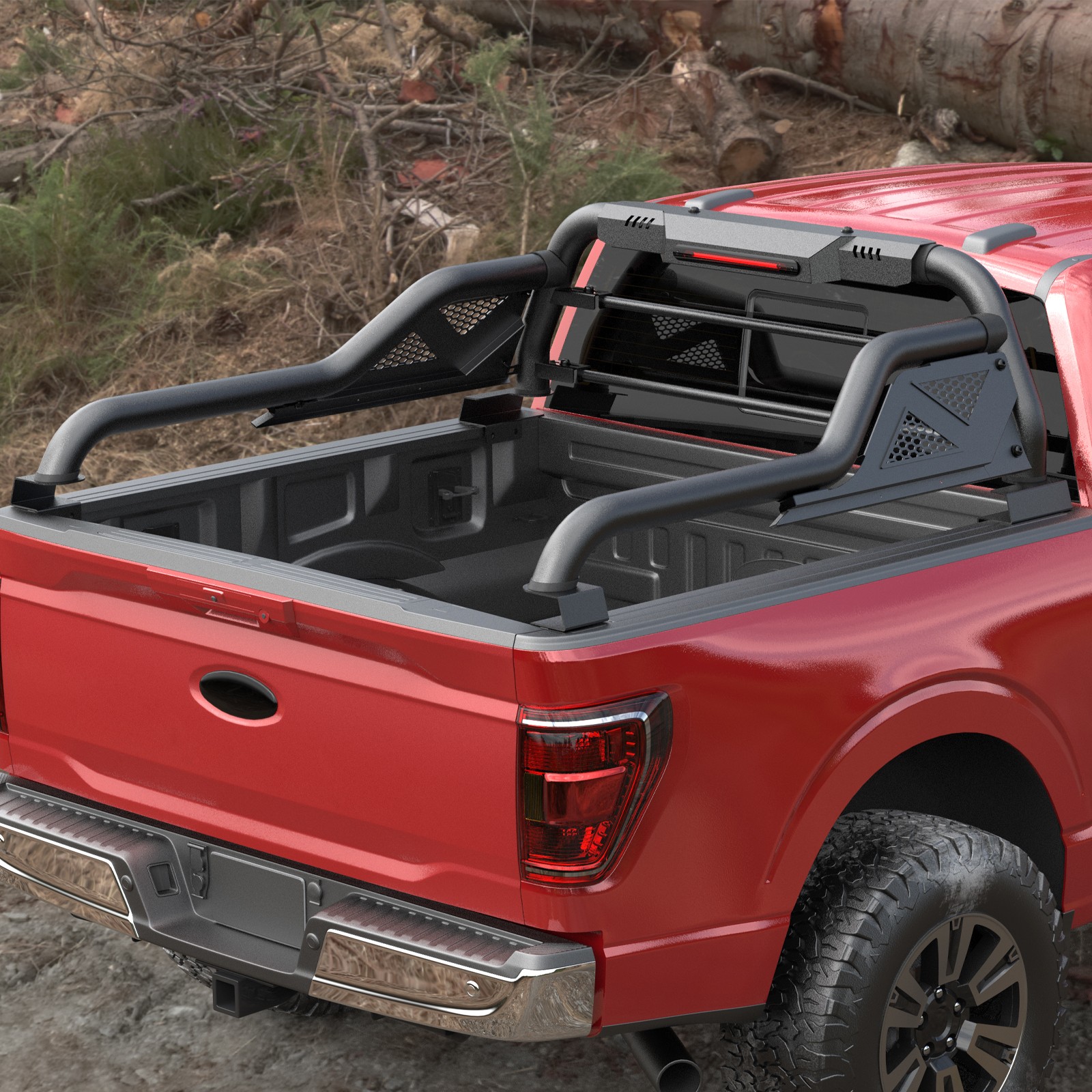 Adjustable Truck Roll Sport Bar Rack Bed Bar Black For Toyota Tacoma 2005-2025