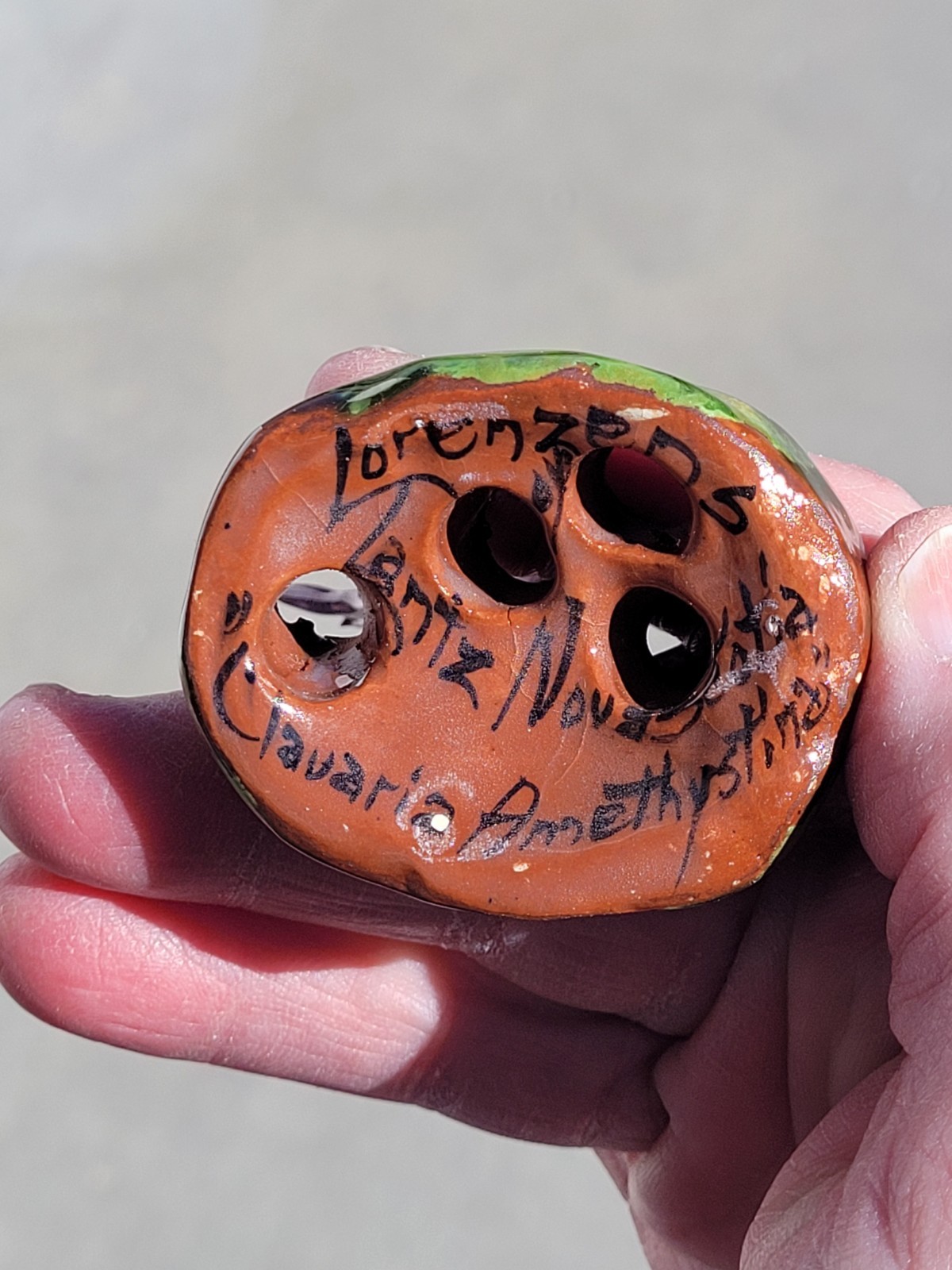 Rare Vintage Early Lorenzen Lantz Nova Scotia Clay Mushroom Clavaria Amethystina