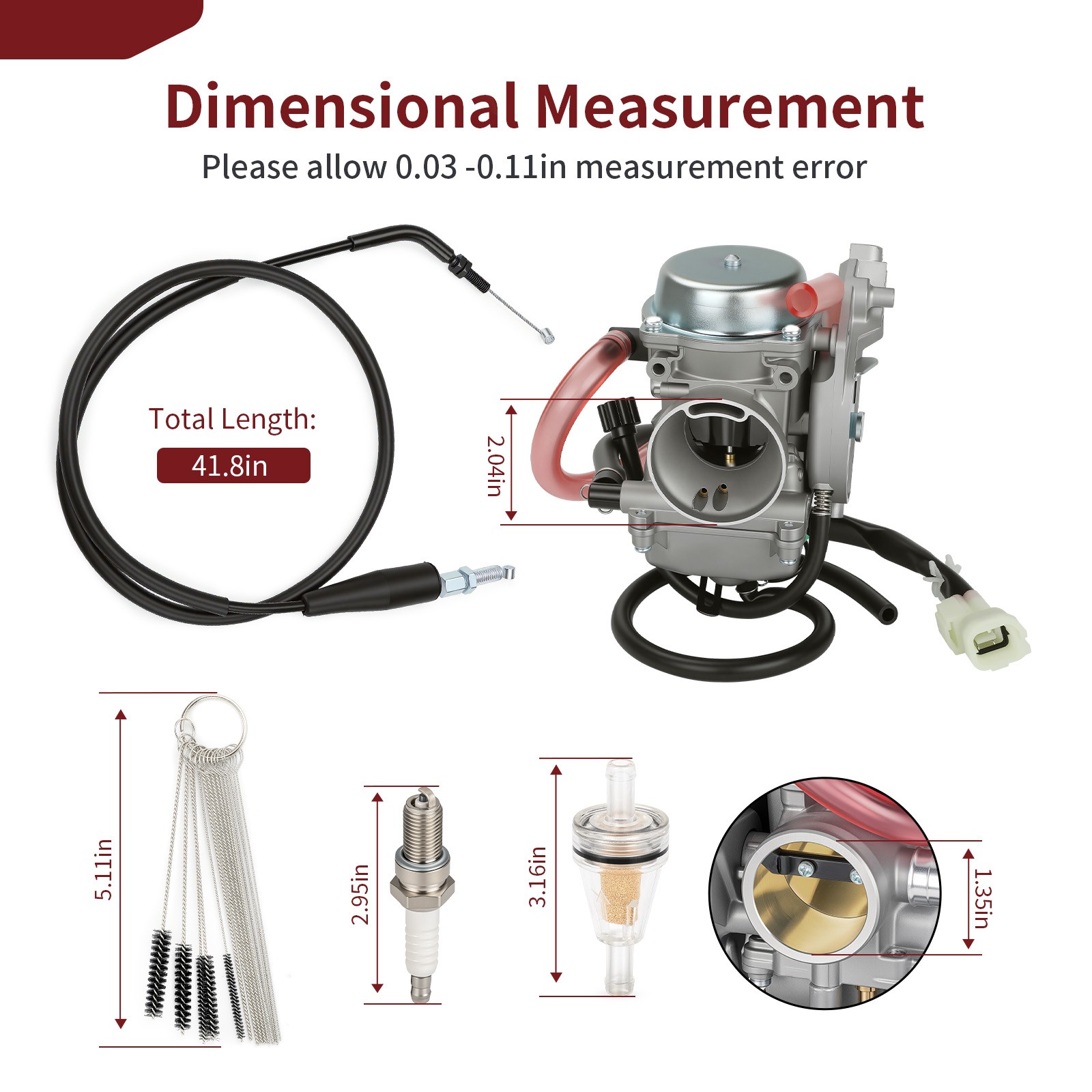 Carburetor Carb w/ Throttle Cable For Kawasaki Prairie 300 1999-2002 15003-1534