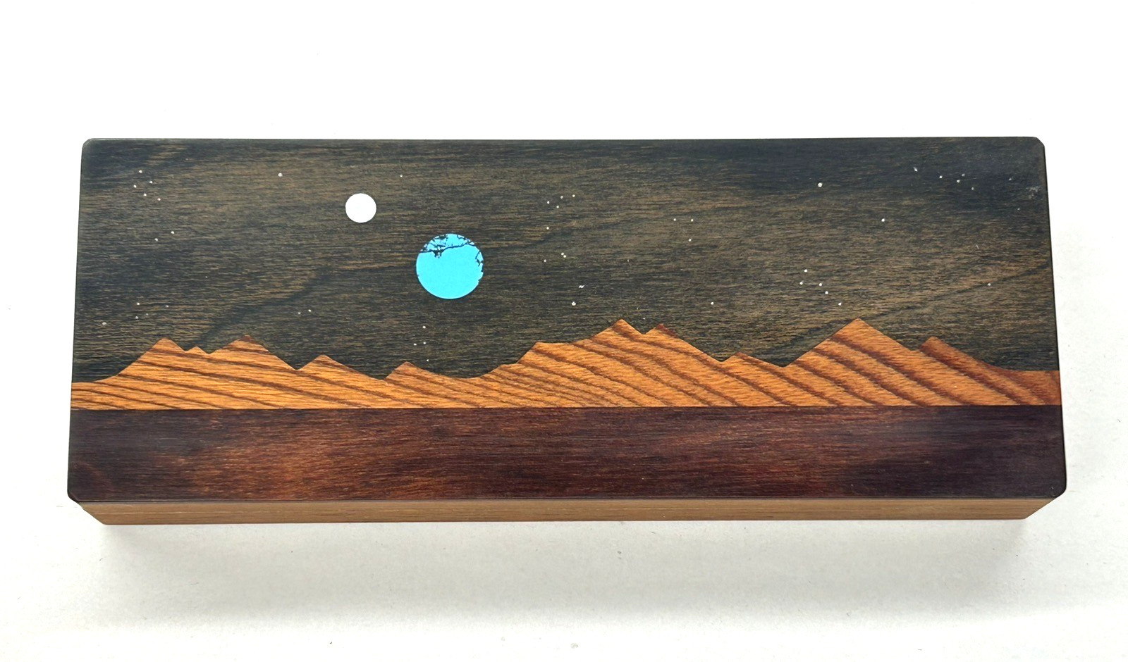 Steve Rosenblum For Levenger Handmade Night Sky Wood Box 9" x 3"