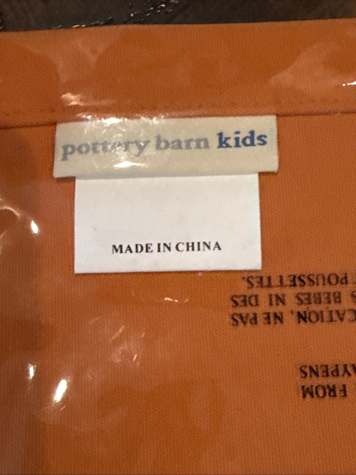 Pottery Barn Kids Halloween Ric Rac 4 Pumpkin Napkins Holiday New