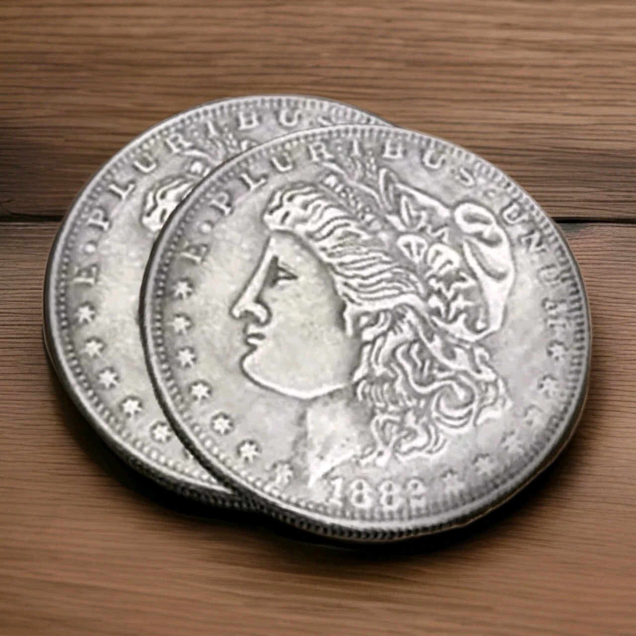 Magic Trick 2PC Magnetic Coins Steel Morgan Dollars T19