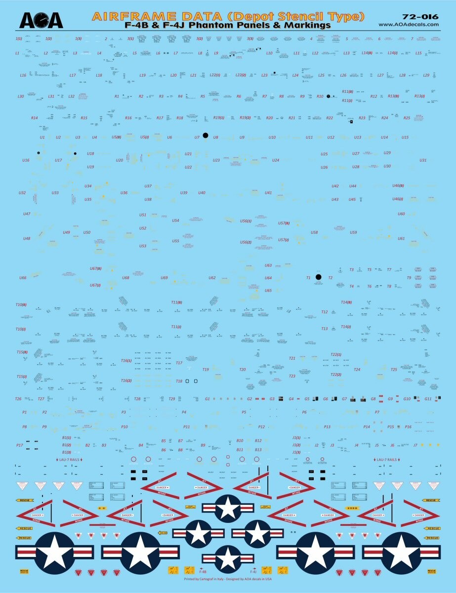 AOA decals 1/72 SPOOKS FROM THE BEACH (2) USMC F-4B Phantoms in the Vietnam War