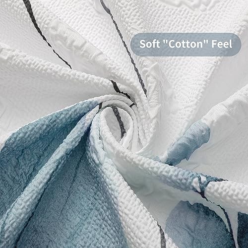 Long Shower Curtain 72 x 78, Modern Watercolor 72"W x 78"L (Pack of 1) Beige