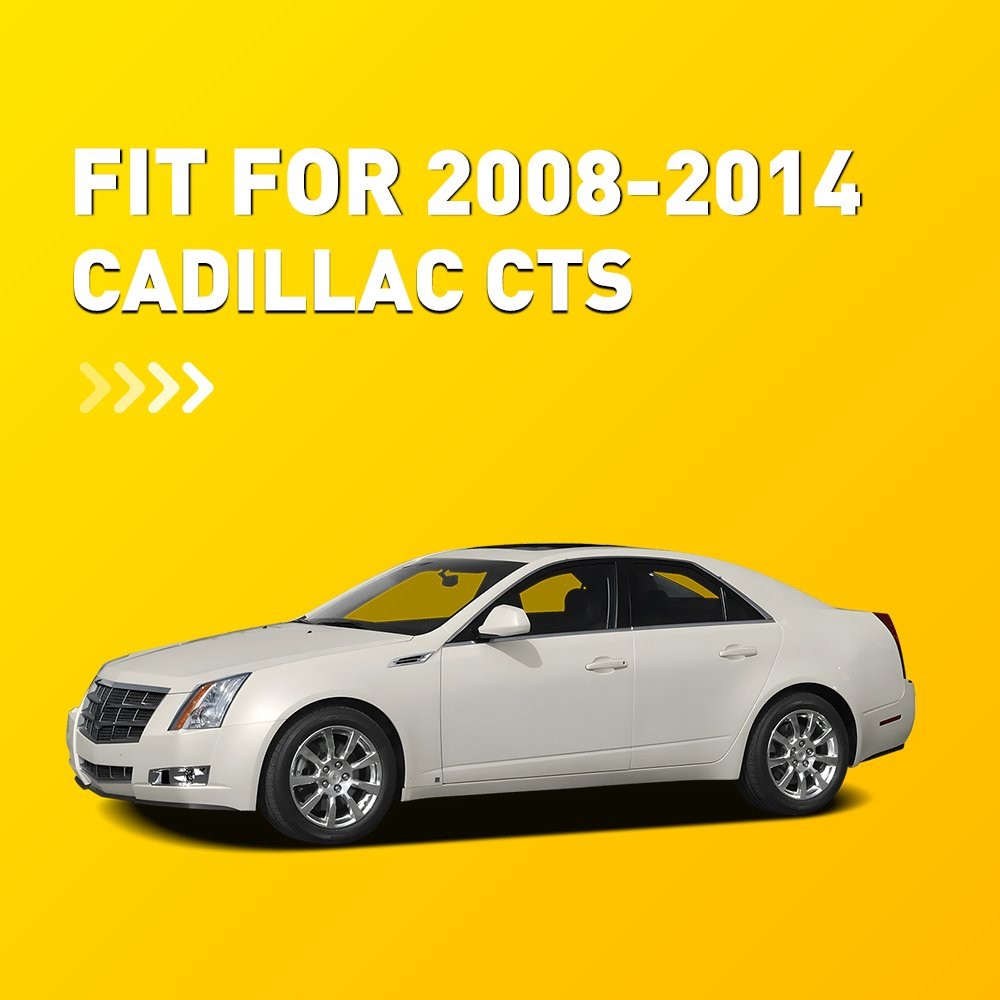 Black Center Console Lid Armrest Leather Cover Trim For Cadillac CTS 2008-2014