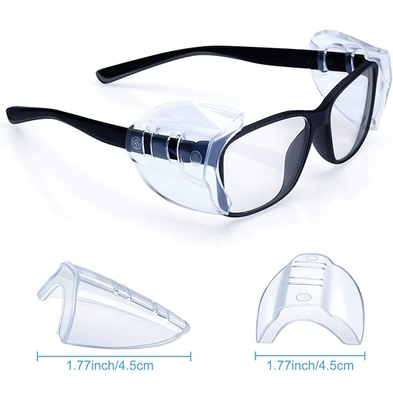 1~200Pairs Side Shields For Eye Glasses Slip On Safety Glasses Shield Universal
