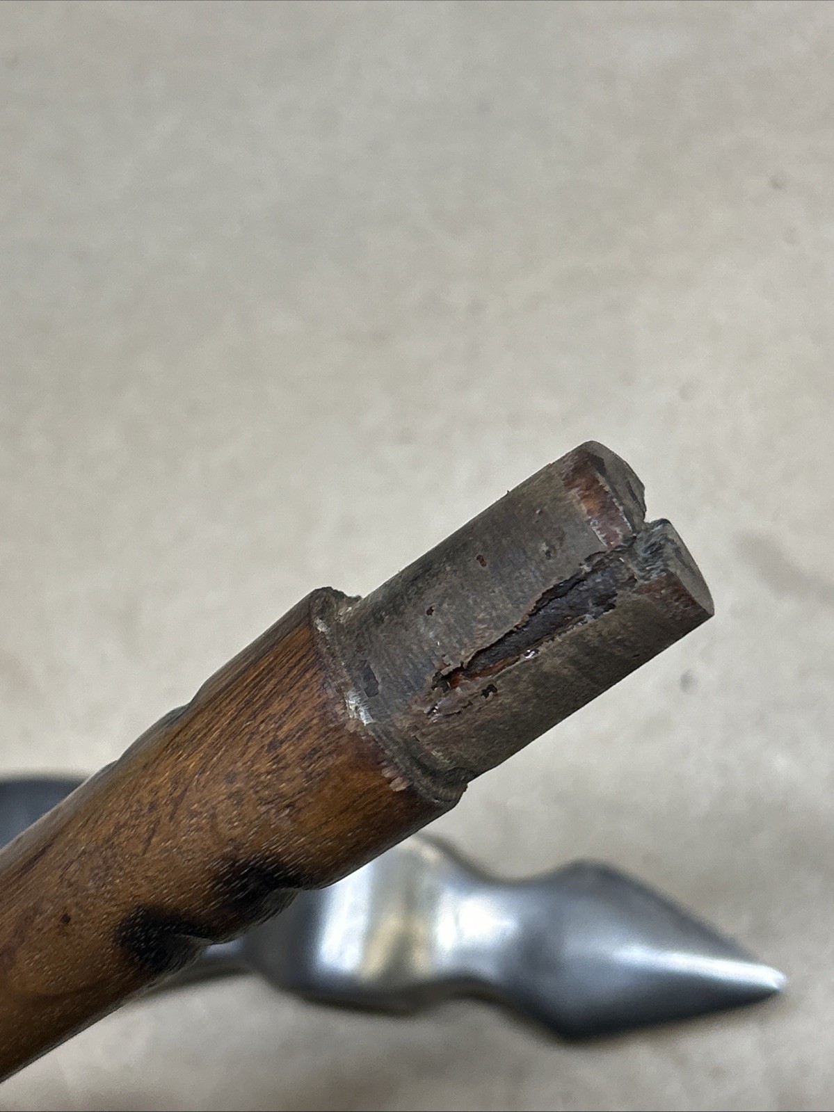 Vintage Native American Indian Style Tomahawk w/ Original Handle Used Nice