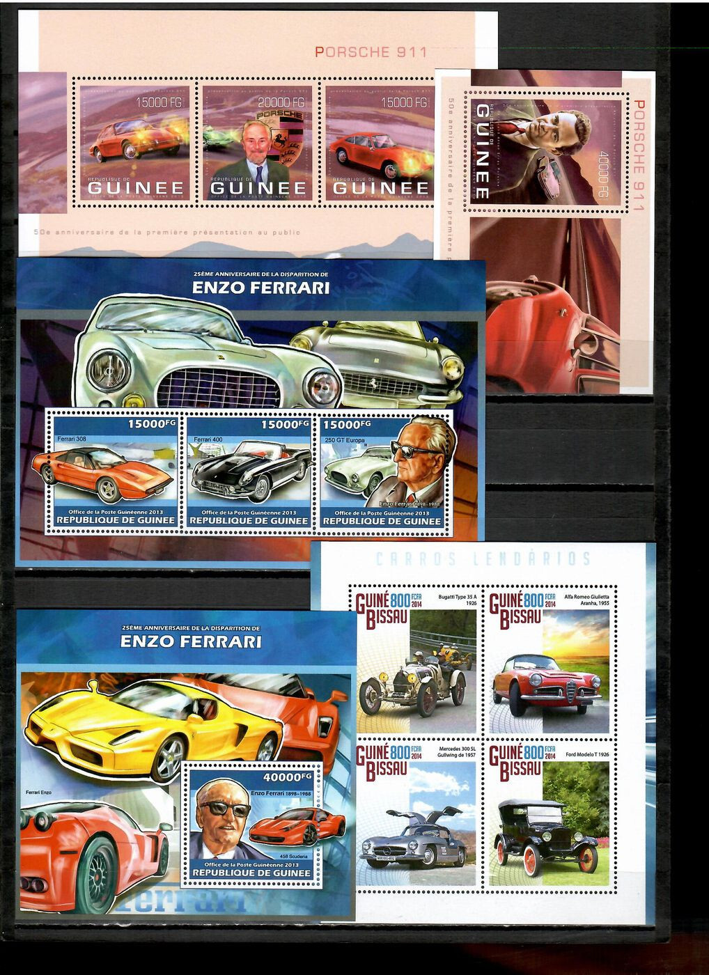 CARS / AUTOMOBILES [Pt.2] Collection 60 s/s Michel CV 707.50€ MNH #CNA424