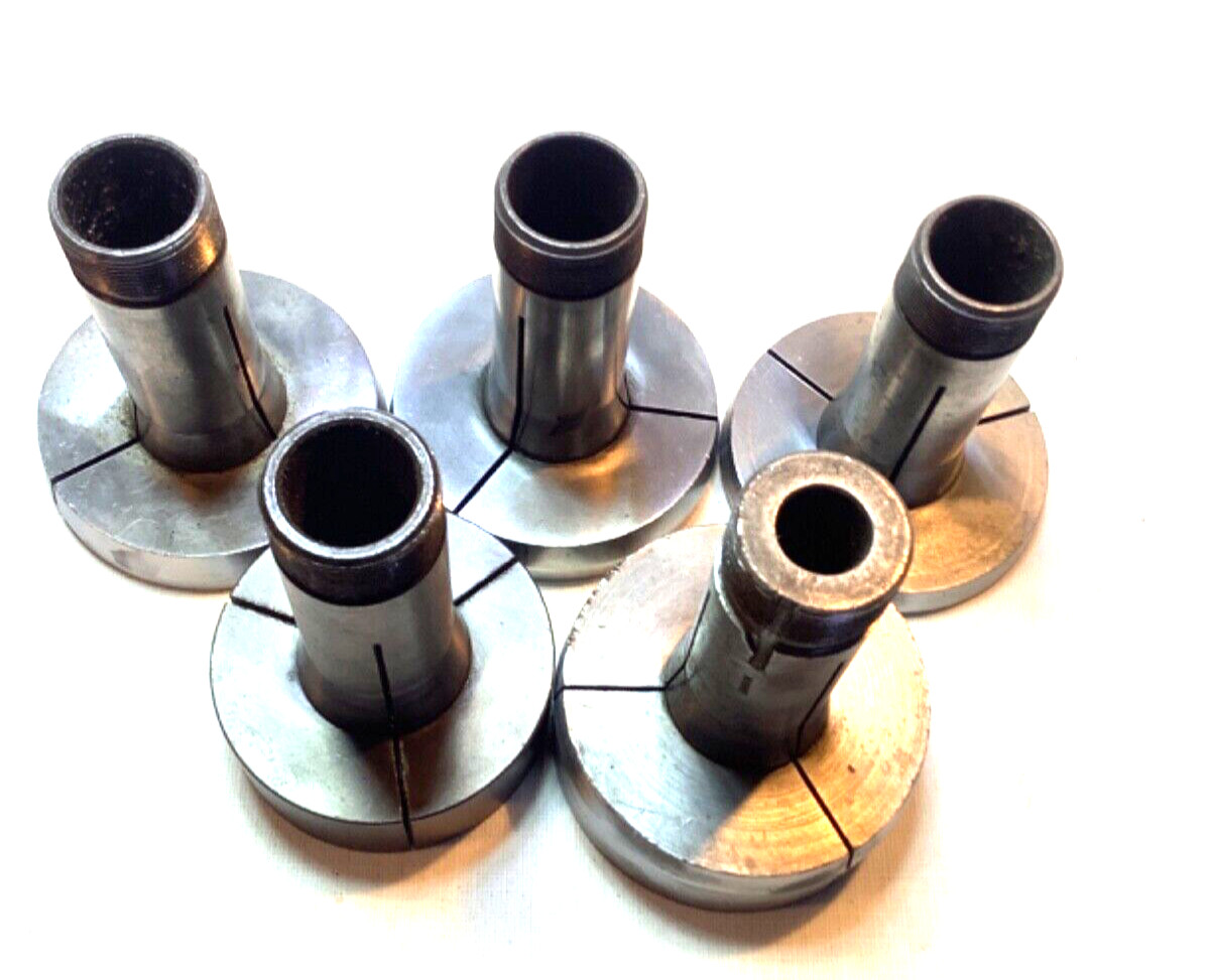 Five 5c Machinist Emergency collets , used