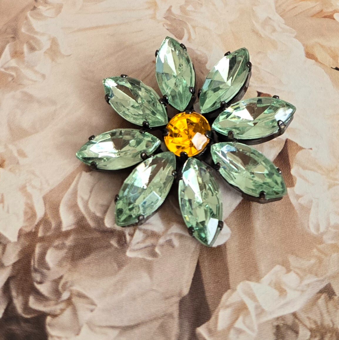 Brooch Lot Mixed Flower Colorful Multi Sample Lot 12 pcs Mix