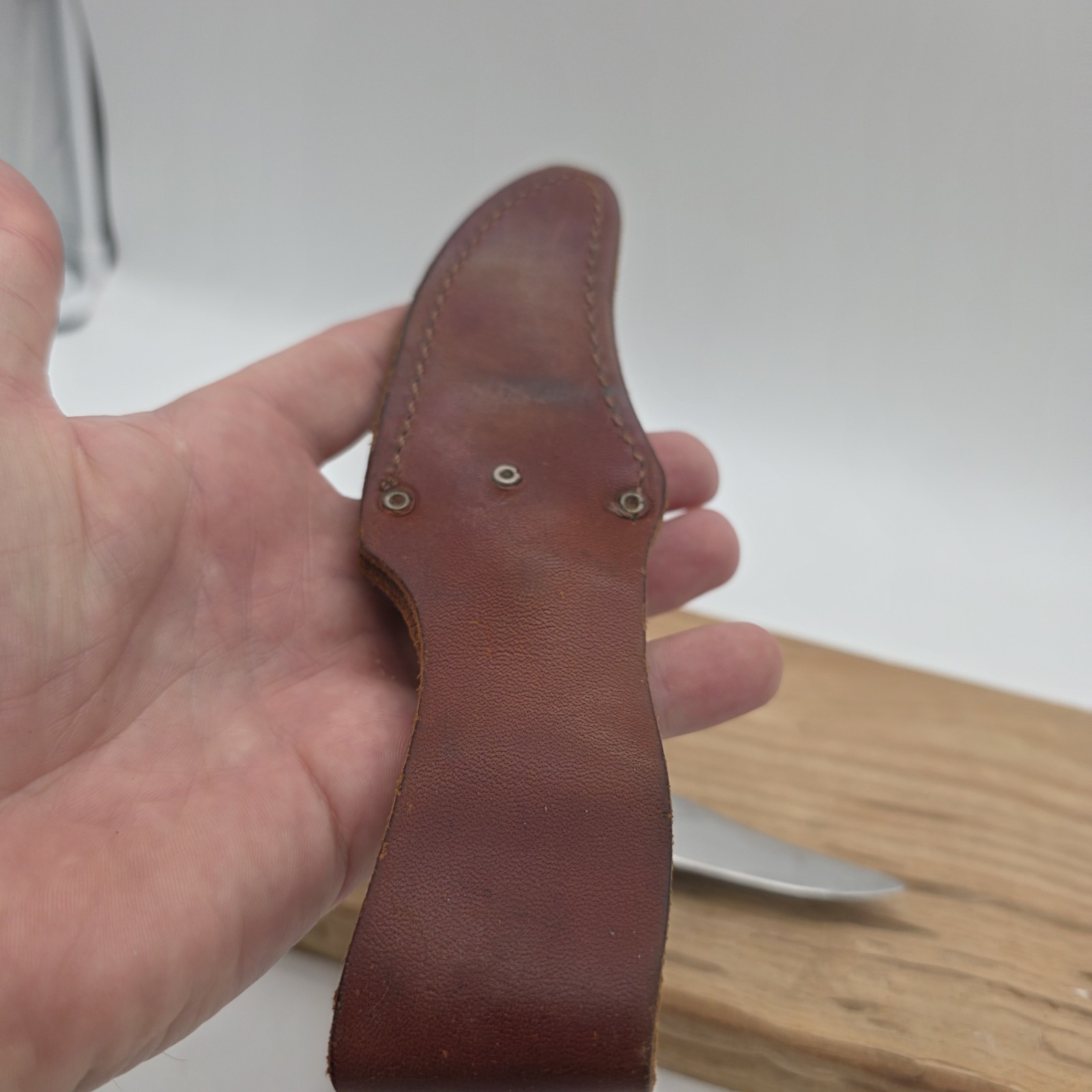 vintage Schrade 152UH Uncle Henry USA fixed blade knife & sheath